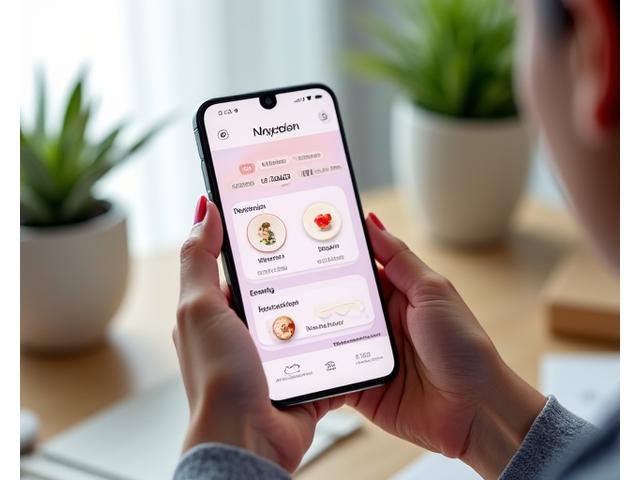 Capture d'écran de l'application mobile Lumière & Sens montrant des fonctionnalités de suivi nutritionnel et d'humeur.